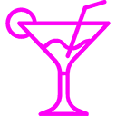 Icono de una hoja verde sobre un fondo rosa, representando temas de naturaleza y sostenibilidad.