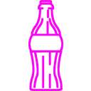 Icono de una botella de agua en color rosa, representando la importancia de la hidratación y el cuidado del medio ambiente. Ideal para contenido relacionado con salud y bienestar.